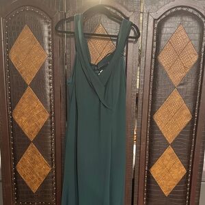 Chic Teal Sleeveless Maxi Dress